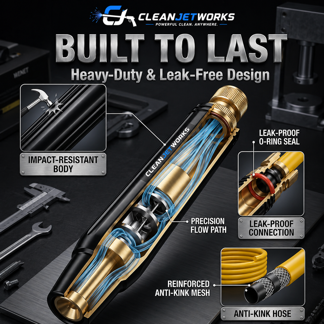 CleanJet™ High-Pressure Water Gun – Powerful, Portable Cleaning Anywhere