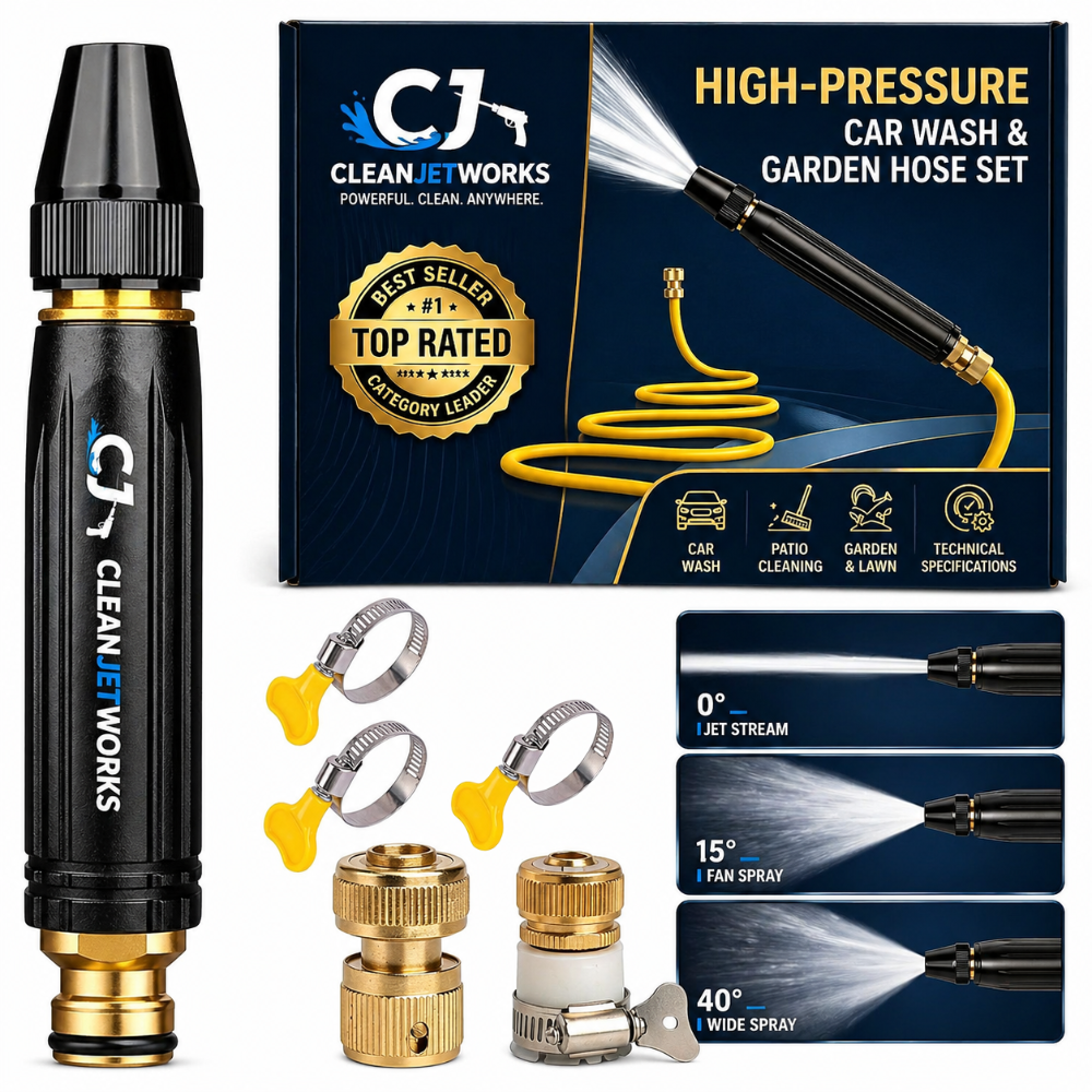 CleanJet™ High-Pressure Water Gun – Powerful, Portable Cleaning Anywhere