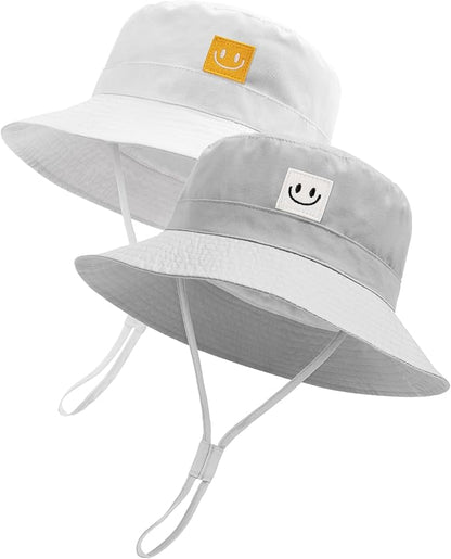 Baby Sun Hat Smile Face Toddler Boys Girls Bucket Hat
