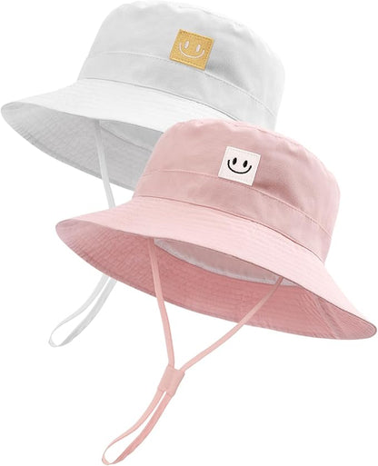 Baby Sun Hat Smile Face Toddler Boys Girls Bucket Hat