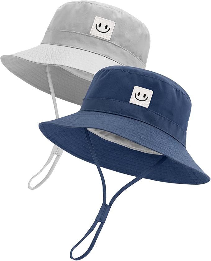 Baby Sun Hat Smile Face Toddler Boys Girls Bucket Hat