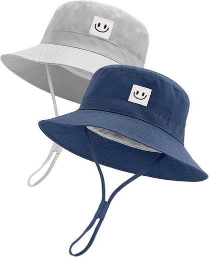 Baby Sun Hat Smile Face Toddler Boys Girls Bucket Hat