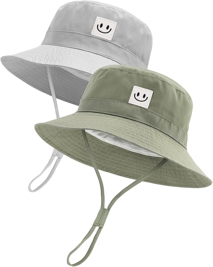 Baby Sun Hat Smile Face Toddler Boys Girls Bucket Hat