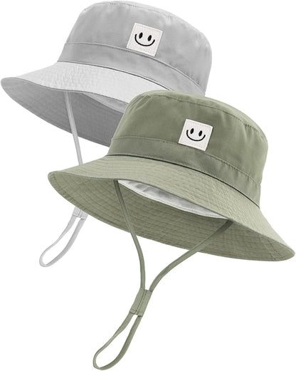 Baby Sun Hat Smile Face Toddler Boys Girls Bucket Hat