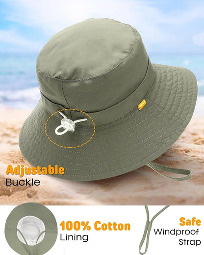 Baby Sun Hat Smile Face Toddler Boys Girls Bucket Hat