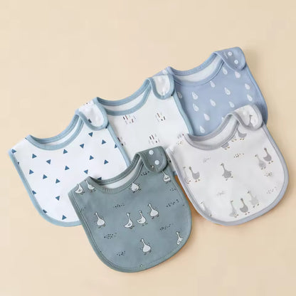 5-Pack Cotton Baby Bibs